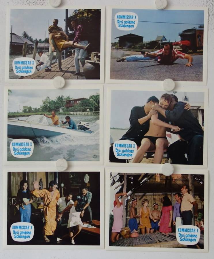 Kommissar X - Drei goldene Schlangen originaler deutscher Aushangfotosatz